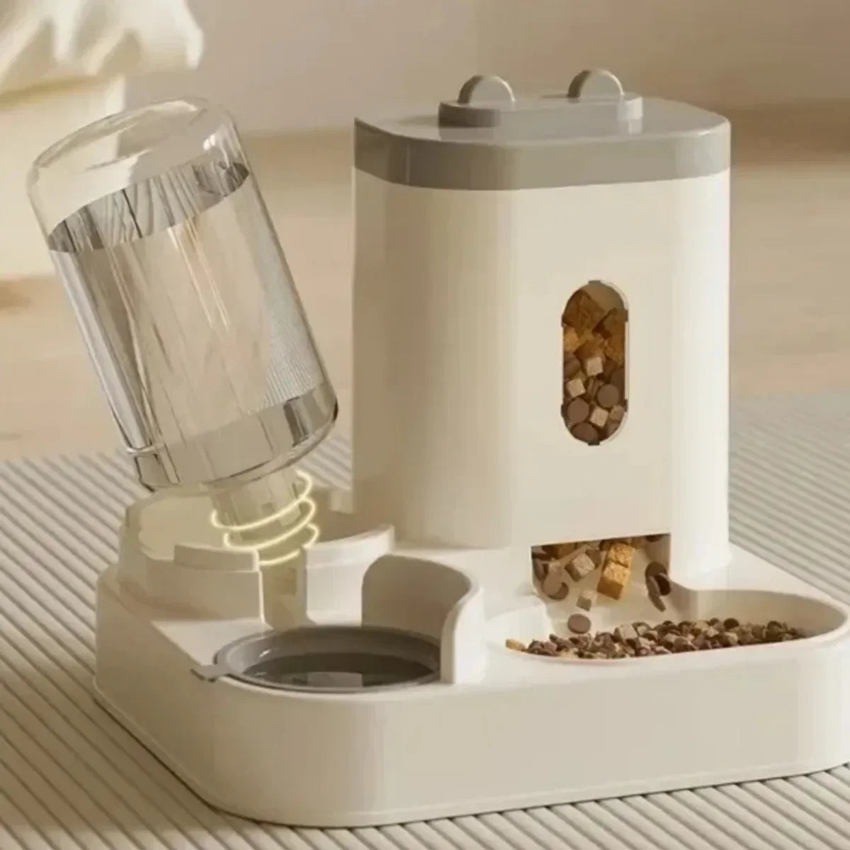 Cute Water And Food Cat Automatic Dispenser