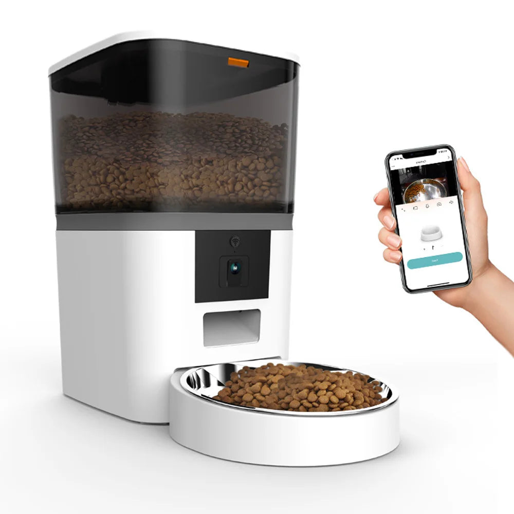 Smart Cat Food Dispenser With Camera