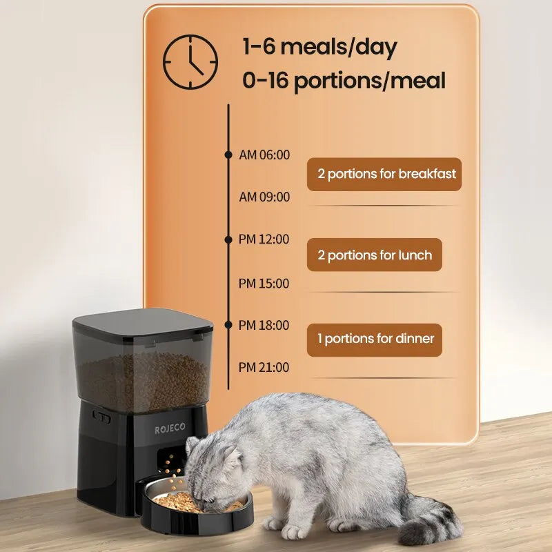 Smart Stainless Steel Cat Feeder
