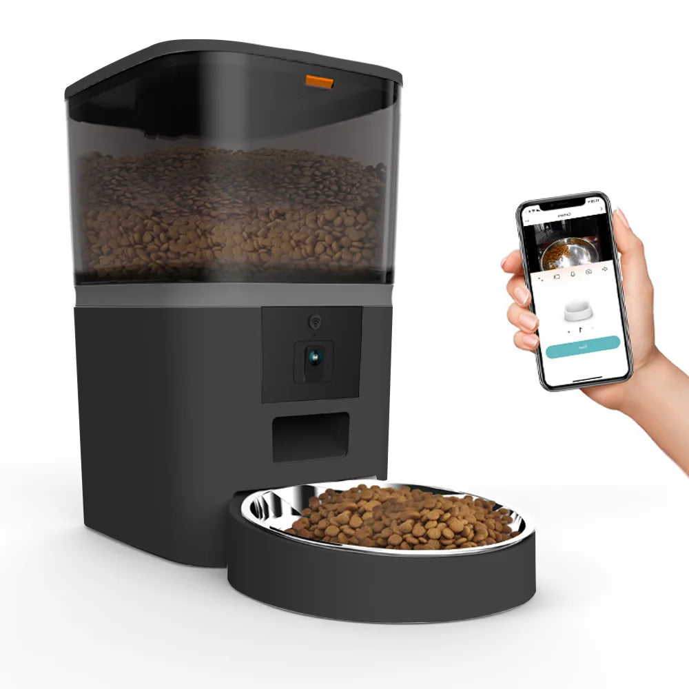 Smart Cat Food Dispenser With Camera