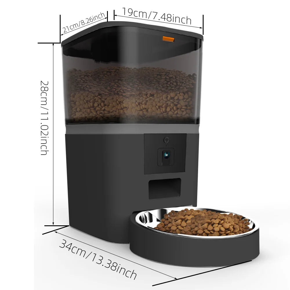 Smart Cat Food Dispenser With Camera