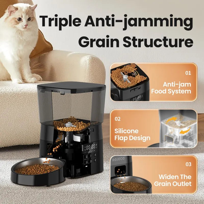 Smart Stainless Steel Cat Feeder