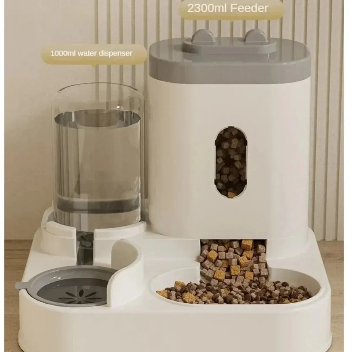 Cute Water And Food Cat Automatic Dispenser