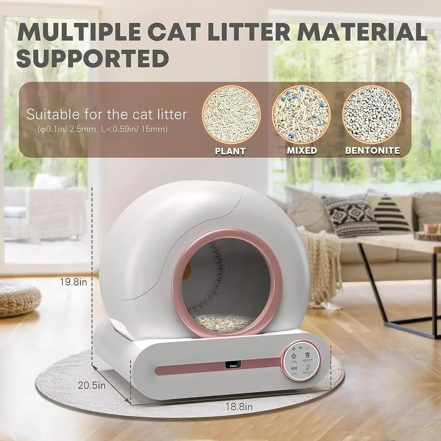 Premium Automatic Self Cleaning Litter Box