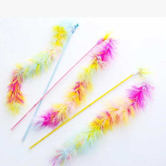 Colorful Feather Cat Toy