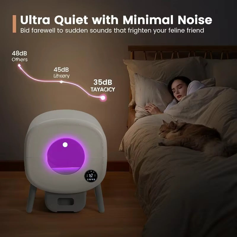 Premium LED Automatic Self Cleaning Litter Box