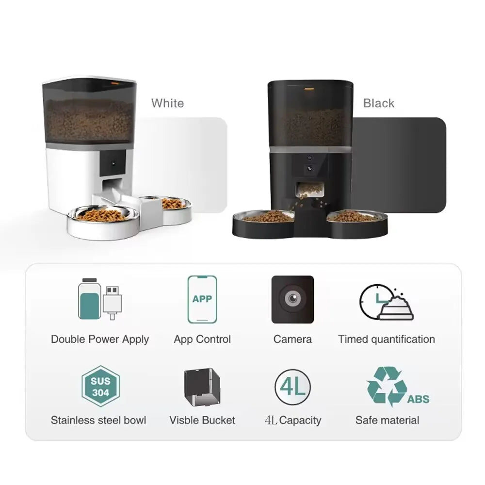 Smart Cat Food Dispenser With Camera