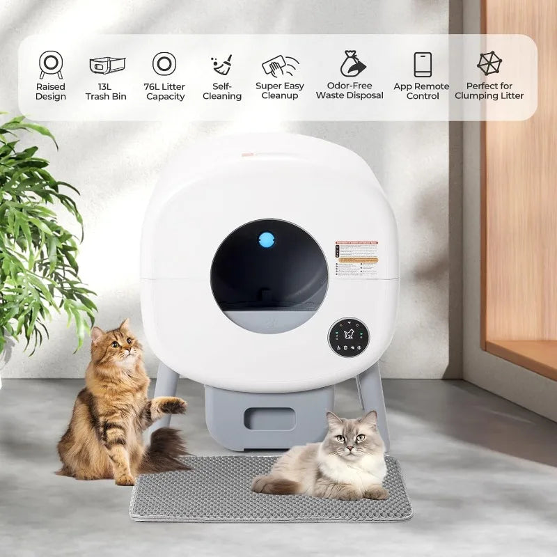 Premium LED Automatic Self Cleaning Litter Box