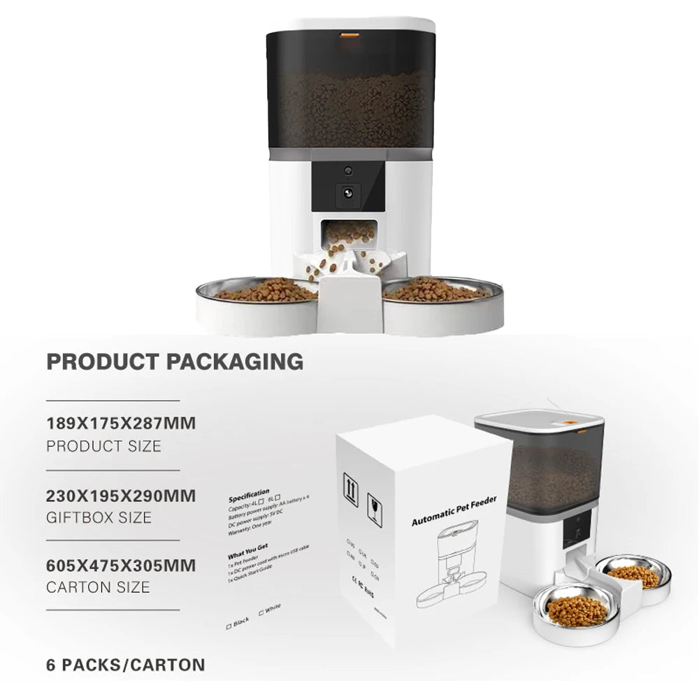 Smart Cat Food Dispenser With Camera