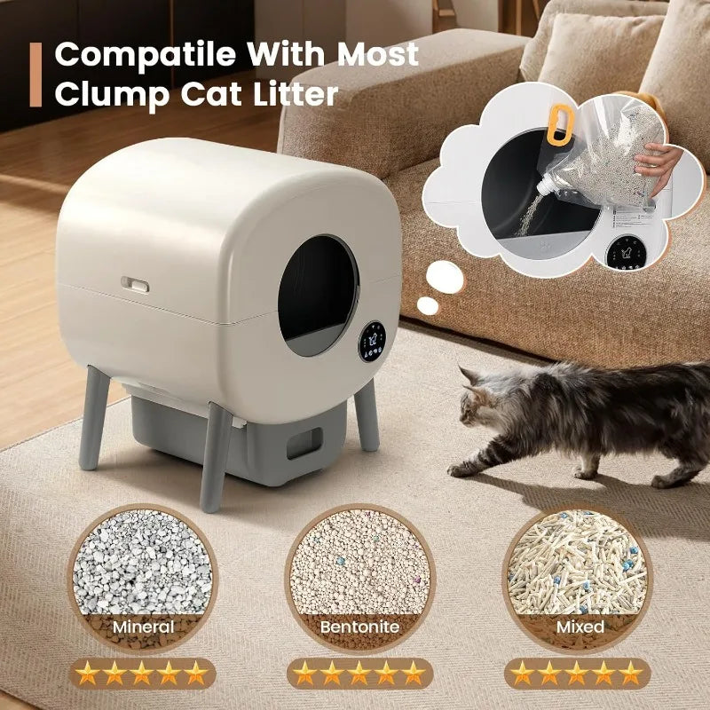 Premium LED Automatic Self Cleaning Litter Box